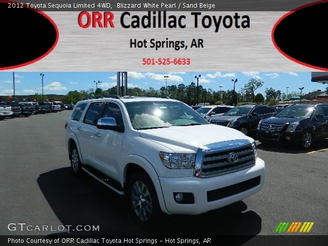 2012 Toyota Sequoia Limited 4WD in Blizzard White Pearl