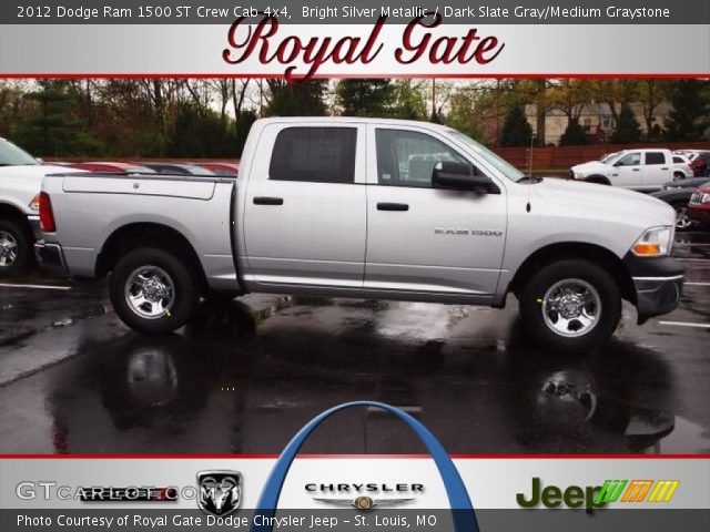 2012 Dodge Ram 1500 ST Crew Cab 4x4 in Bright Silver Metallic