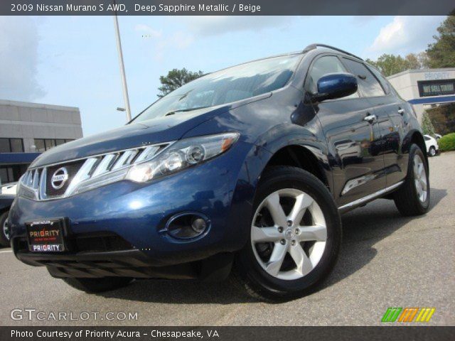 2009 Nissan Murano S AWD in Deep Sapphire Metallic