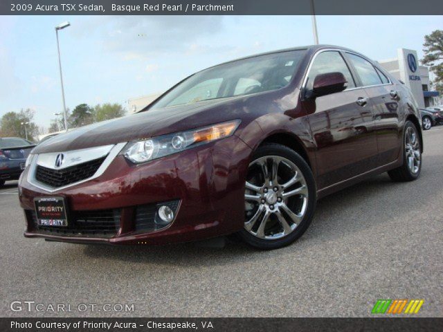 2009 Acura TSX Sedan in Basque Red Pearl