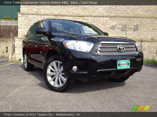 2009 Toyota Highlander Hybrid Limited 4WD in Black