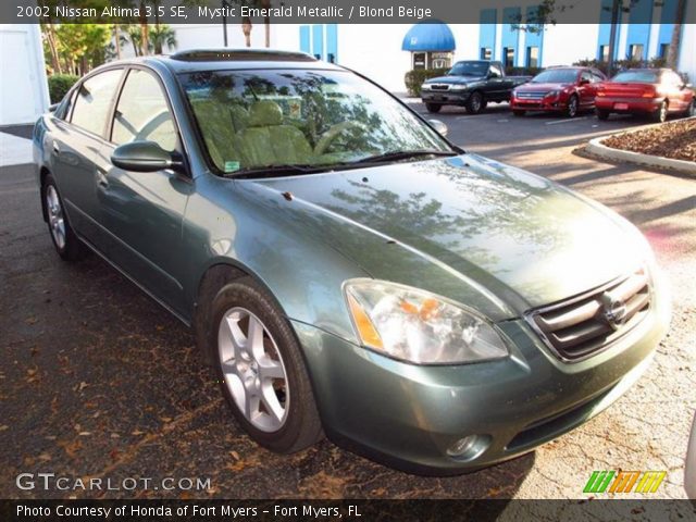 2002 Nissan Altima 3.5 SE in Mystic Emerald Metallic