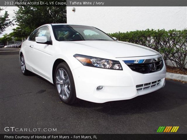 2012 Honda Accord EX-L V6 Coupe in Taffeta White