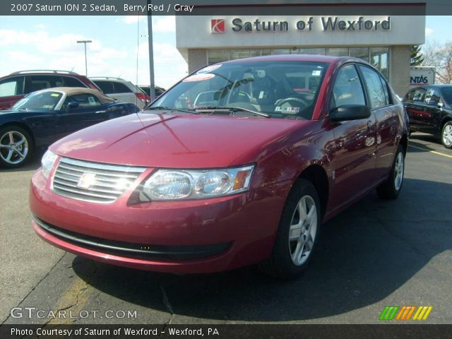 2007 Saturn ION 2 Sedan in Berry Red