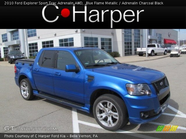 2010 Ford Explorer Sport Trac Adrenalin AWD in Blue Flame Metallic