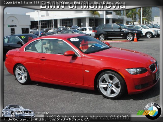 2009 BMW 3 Series 335i Convertible in Crimson Red