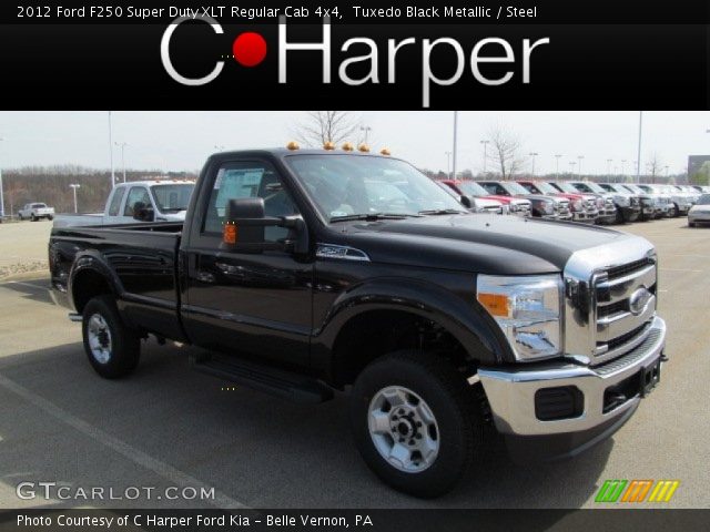 2012 Ford F250 Super Duty XLT Regular Cab 4x4 in Tuxedo Black Metallic
