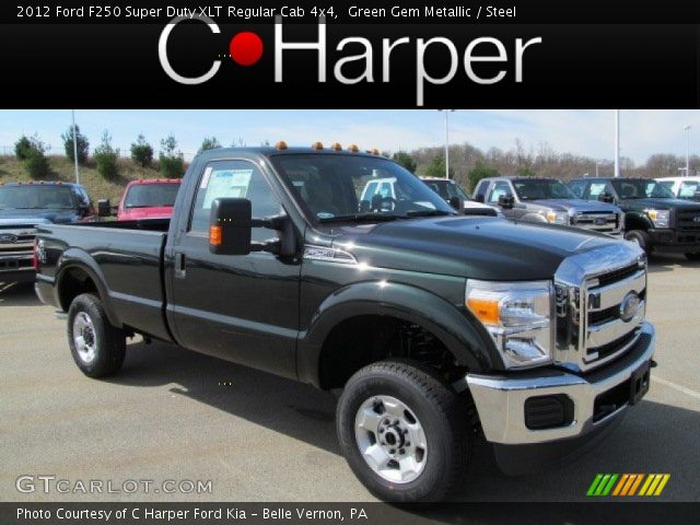 2012 Ford F250 Super Duty XLT Regular Cab 4x4 in Green Gem Metallic