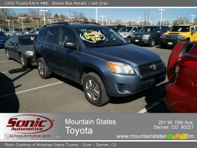 2009 Toyota RAV4 4WD in Elusive Blue Metallic