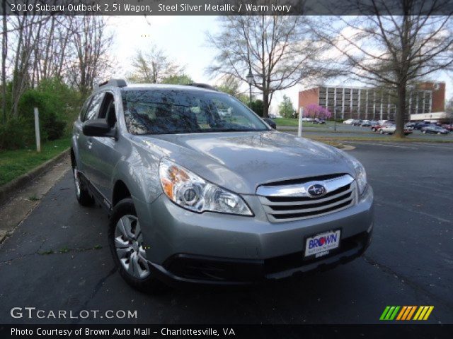 2010 Subaru Outback 2.5i Wagon in Steel Silver Metallic