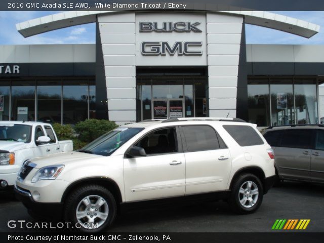 2010 GMC Acadia SLE AWD in White Diamond Tricoat
