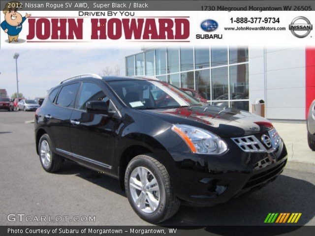2012 Nissan Rogue SV AWD in Super Black
