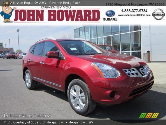 2012 Nissan Rogue SV AWD in Cayenne Red