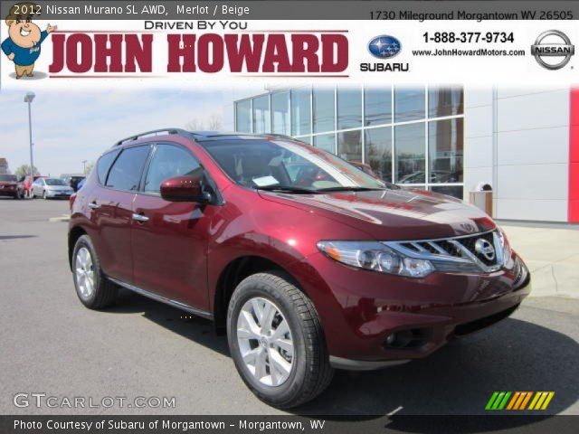 2012 Nissan Murano SL AWD in Merlot
