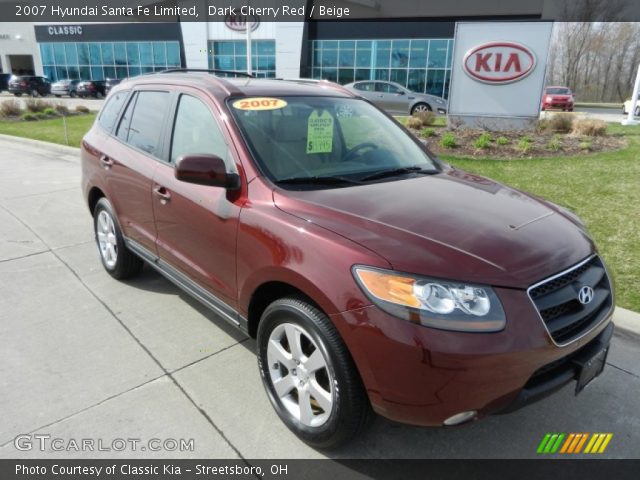 2007 Hyundai Santa Fe Limited in Dark Cherry Red