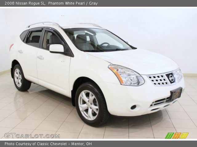 2008 Nissan Rogue SL in Phantom White Pearl