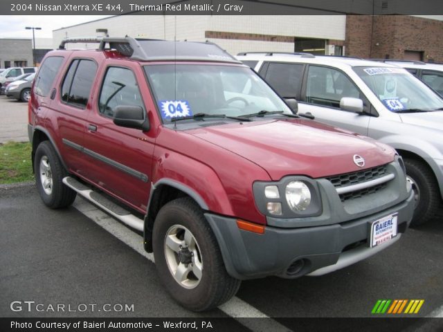 2004 Nissan Xterra XE 4x4 in Thermal Red Metallic
