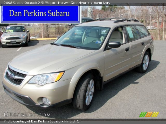 2008 Subaru Outback 2.5i Wagon in Harvest Gold Metallic