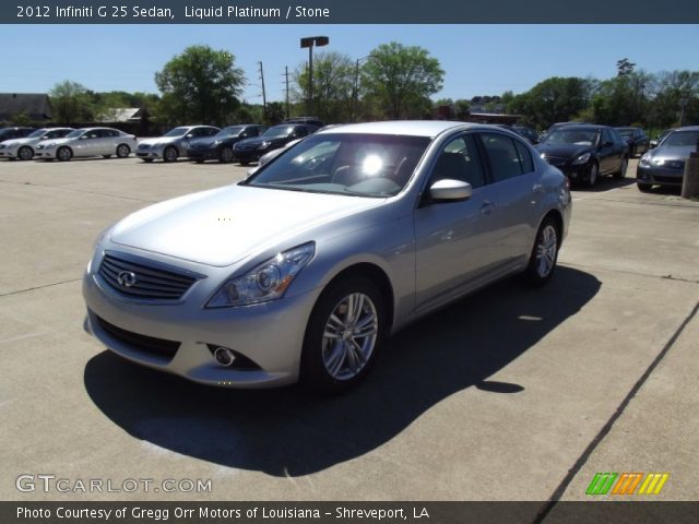 2012 Infiniti G 25 Sedan in Liquid Platinum