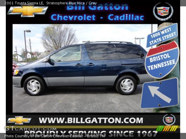 2001 Toyota Sienna LE in Stratosphere Blue Mica