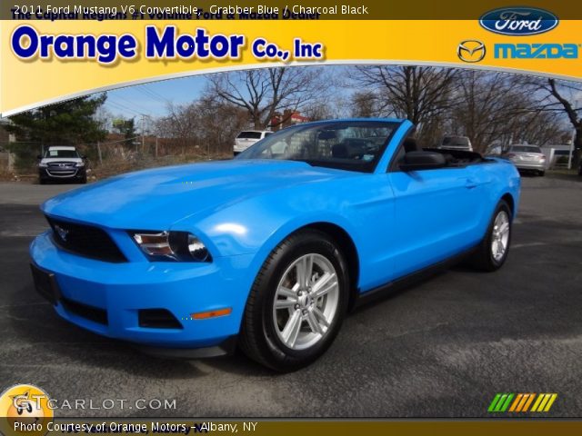 2011 Ford Mustang V6 Convertible in Grabber Blue