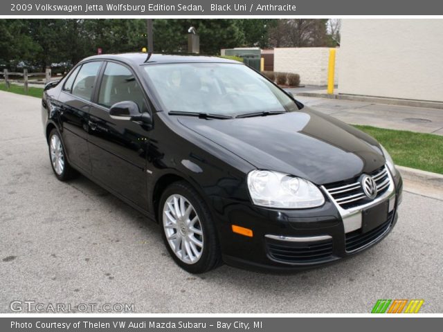 2009 Volkswagen Jetta Wolfsburg Edition Sedan in Black Uni