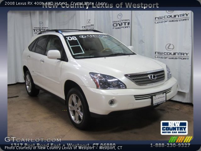 2008 Lexus RX 400h AWD Hybrid in Crystal White