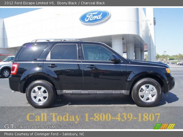 2012 Ford Escape Limited V6 in Ebony Black