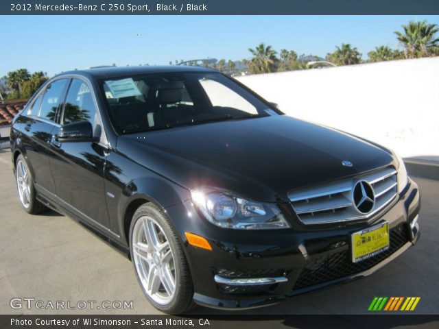 2012 Mercedes-Benz C 250 Sport in Black