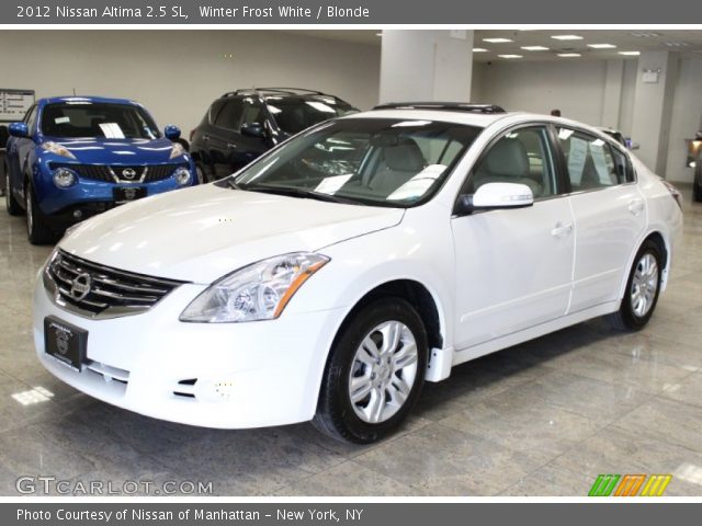 2012 Nissan Altima 2.5 SL in Winter Frost White