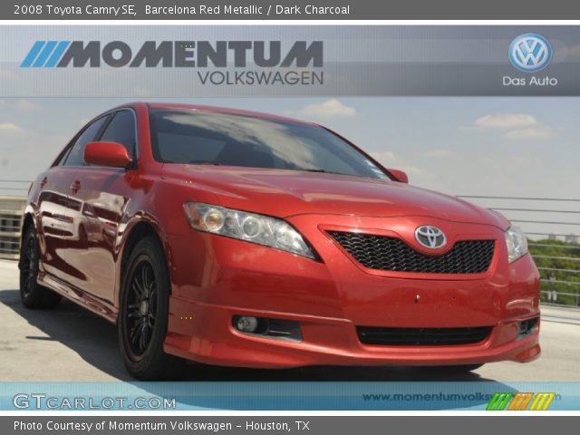 2008 Toyota Camry SE in Barcelona Red Metallic