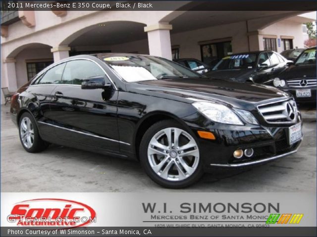 2011 Mercedes-Benz E 350 Coupe in Black