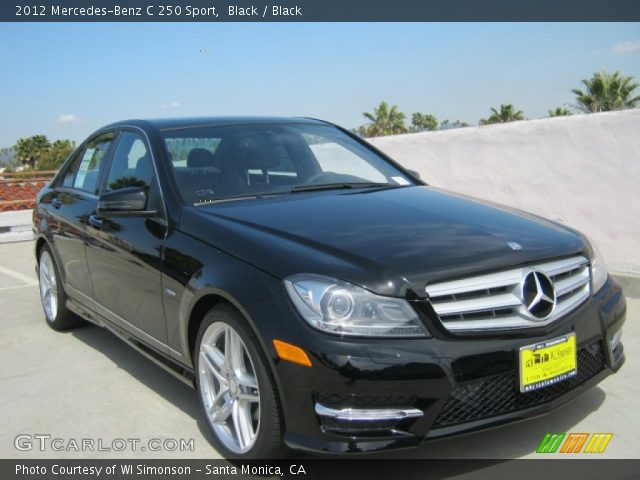 2012 Mercedes-Benz C 250 Sport in Black