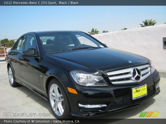 2012 Mercedes-Benz C 250 Sport in Black