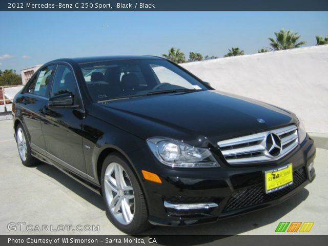2012 Mercedes-Benz C 250 Sport in Black