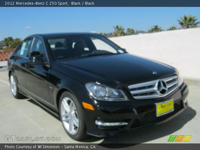 2012 Mercedes-Benz C 250 Sport in Black
