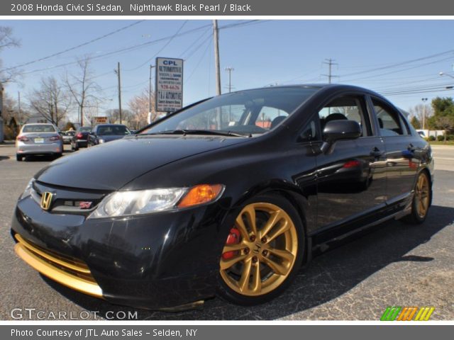 2008 Honda Civic Si Sedan in Nighthawk Black Pearl