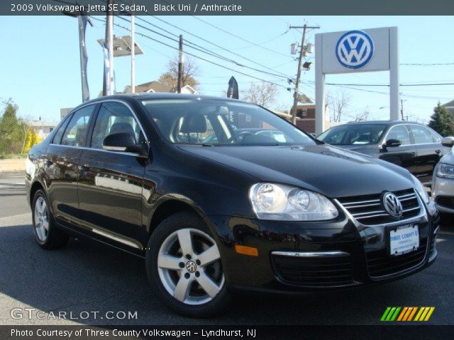 2009 Volkswagen Jetta SE Sedan in Black Uni