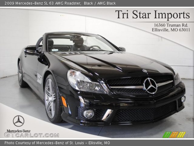 2009 Mercedes-Benz SL 63 AMG Roadster in Black