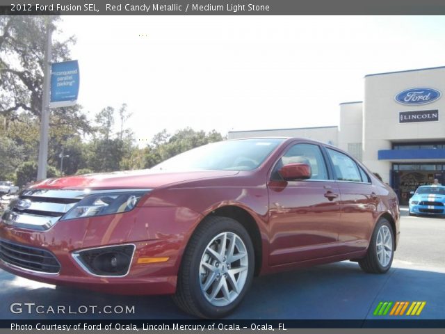 2012 Ford Fusion SEL in Red Candy Metallic
