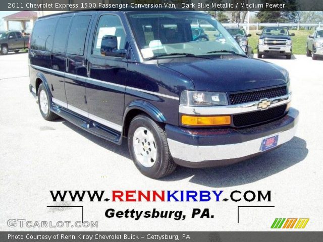2011 Chevrolet Express 1500 Passenger Conversion Van in Dark Blue Metallic