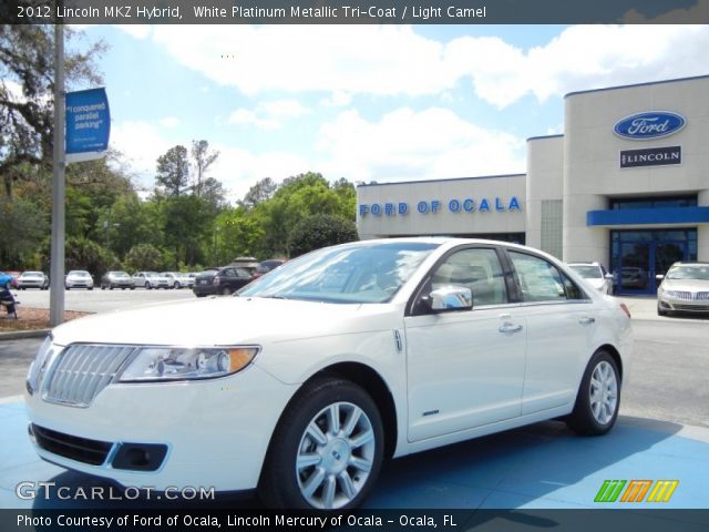 2012 Lincoln MKZ Hybrid in White Platinum Metallic Tri-Coat