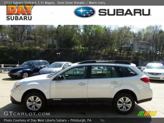 2011 Subaru Outback 2.5i Wagon in Steel Silver Metallic