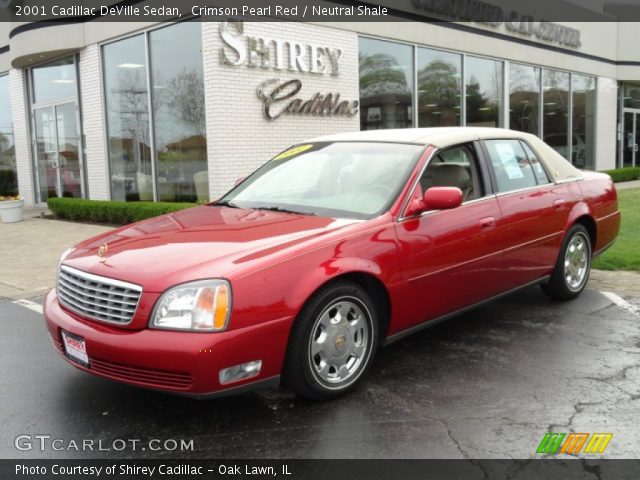 2001 Cadillac DeVille Sedan in Crimson Pearl Red