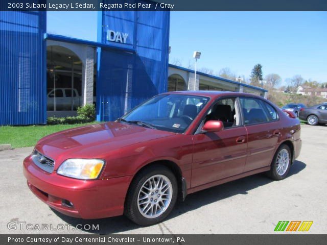 2003 Subaru Legacy L Sedan in Regatta Red Pearl