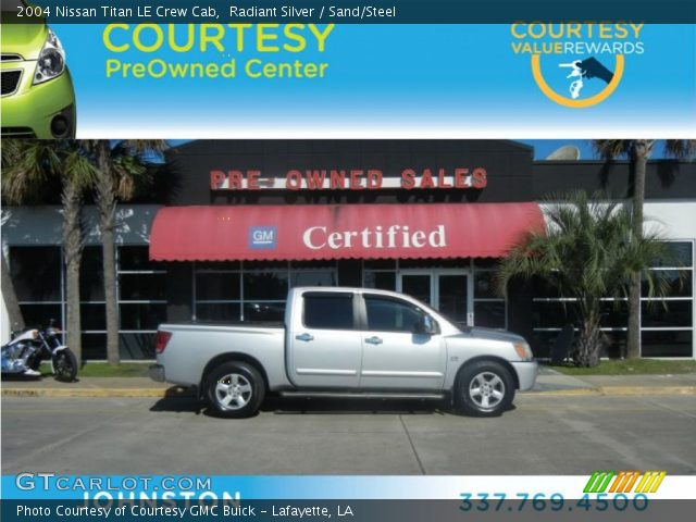 2004 Nissan Titan LE Crew Cab in Radiant Silver