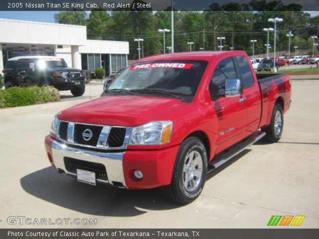 2005 Nissan Titan SE King Cab in Red Alert