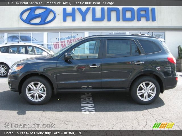 2012 Hyundai Santa Fe Limited V6 AWD in Pacific Blue Pearl