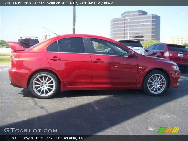 2008 Mitsubishi Lancer Evolution MR in Rally Red Metallic