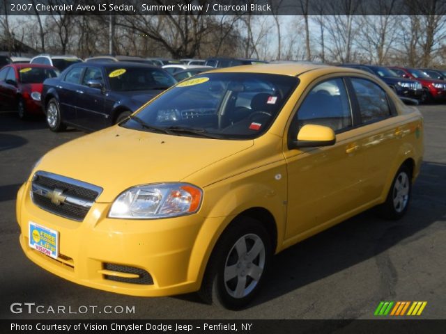2007 Chevrolet Aveo LS Sedan in Summer Yellow